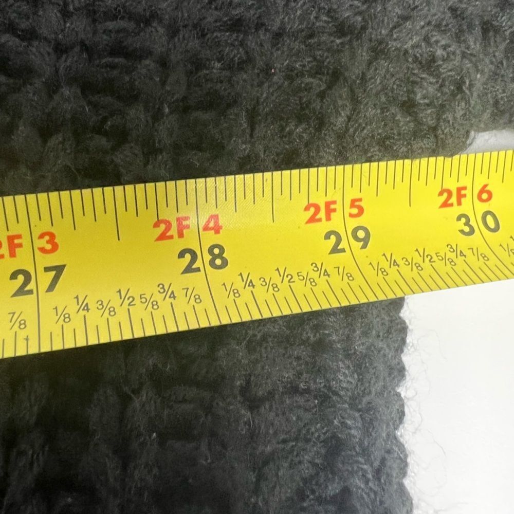 Time and Tru Cable Knit Ballon Sleeve Black Sweater Size  XXL ( 20 ) - Picture 8 of 12